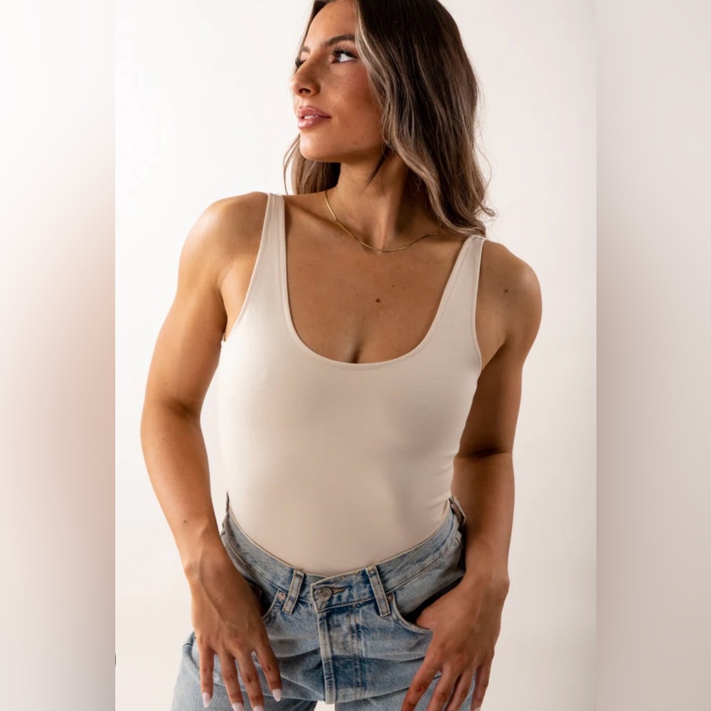 New! Express Bodysuit Top-Cream